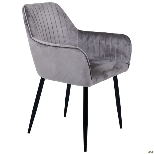 Крісло Venera-C вельвет теплий сірий AMF
