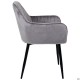 Крісло Venera-C вельвет теплий сірий AMF