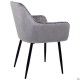 Крісло Venera-C вельвет теплий сірий AMF