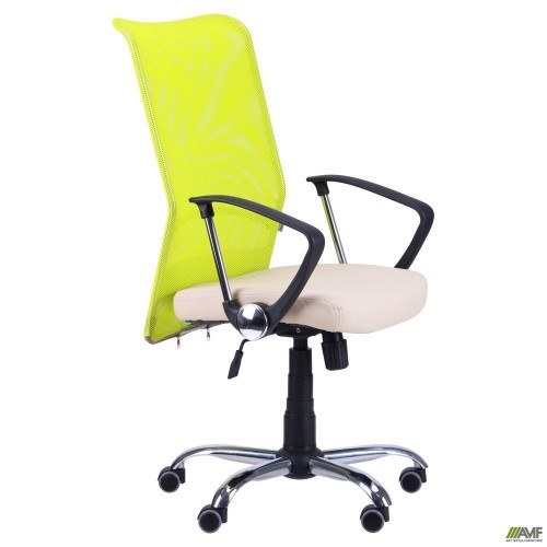 Крісло АЕРО HB сидіння Неаполь N-17 / спинка Сітка лайм AMF