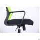 Крісло Джун сидіння Сітка чорна/спинка Сітка лайм AMF