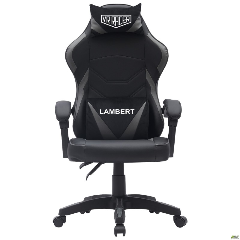 Крісло геймерське VR Racer Dexter Lambert чорний/сірий AMF
