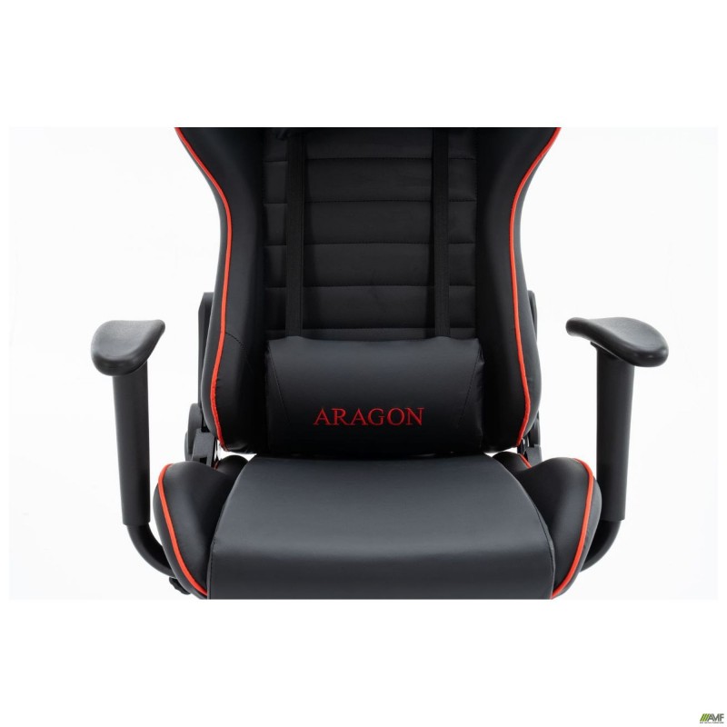 Крісло геймерське VR Racer Original Aragon чорний/червоний AMF