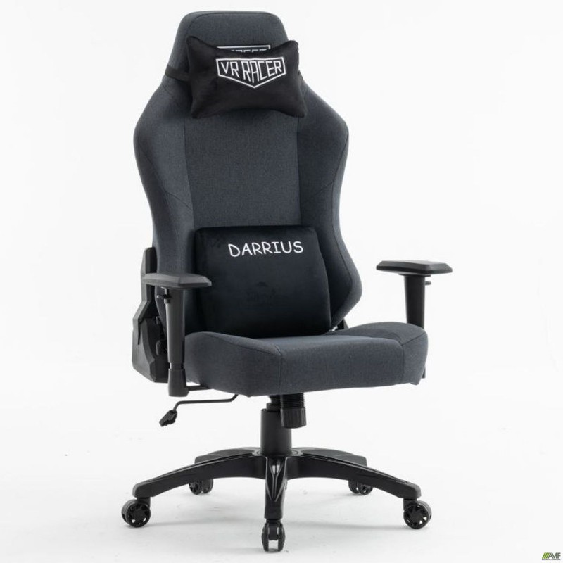 Крісло геймерське VR Racer Textile Darrius сірий AMF