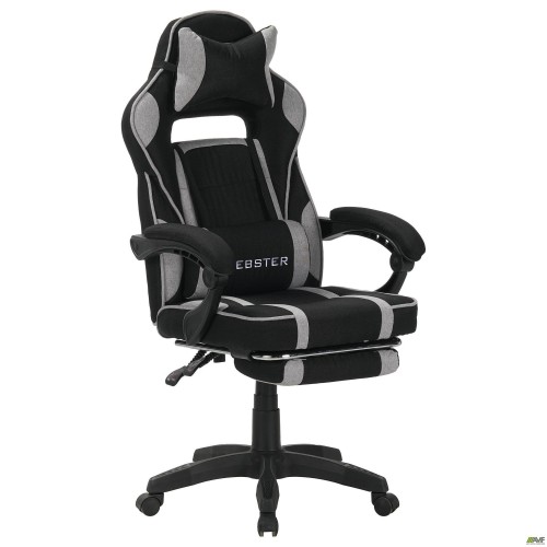 Крісло геймерське VR Racer Textile Webster чорний/сірий AMF