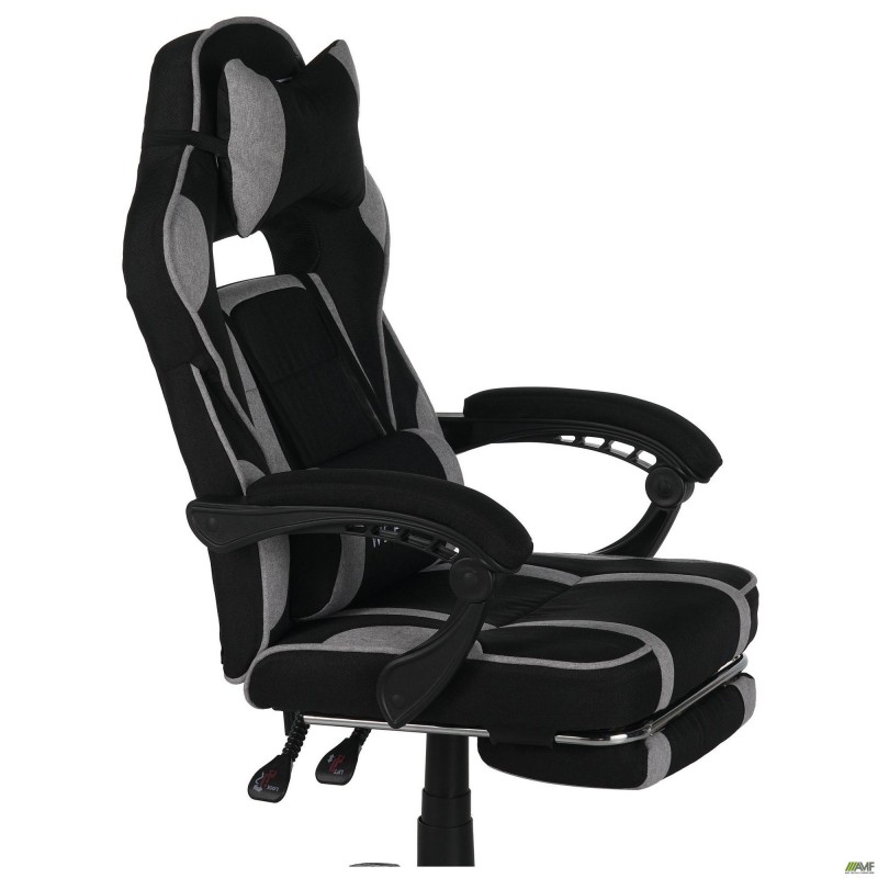 Крісло геймерське VR Racer Textile Webster чорний/сірий AMF