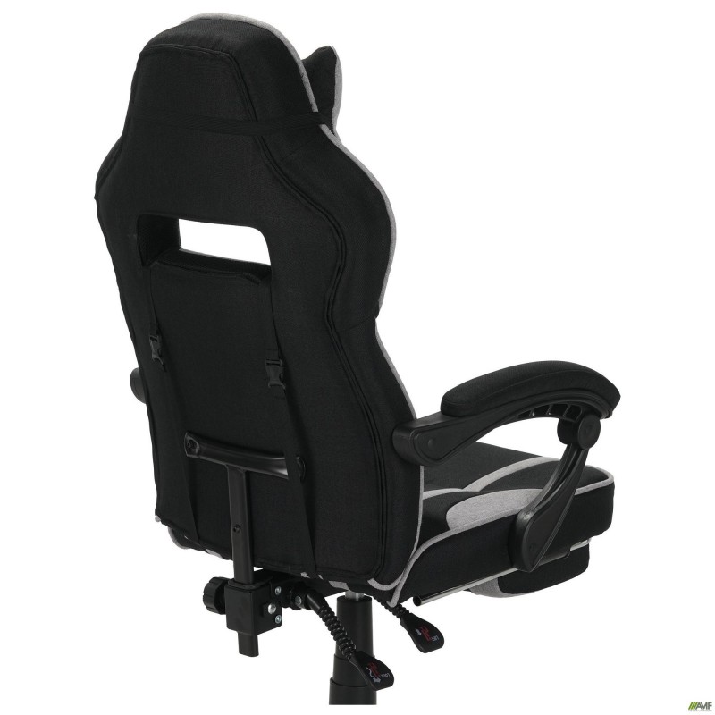 Крісло геймерське VR Racer Textile Webster чорний/сірий AMF