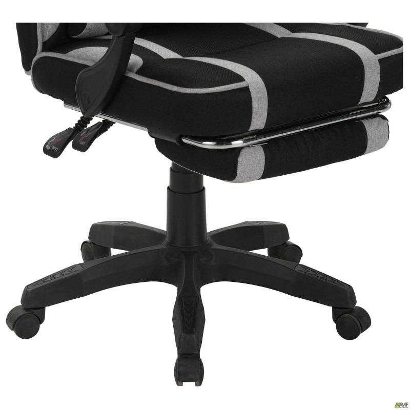Крісло геймерське VR Racer Textile Webster чорний/сірий AMF