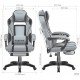 Крісло геймерське VR Racer Textile Webster чорний/сірий AMF