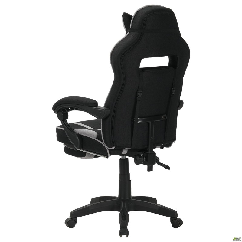 Крісло геймерське VR Racer Textile Webster чорний/сірий AMF