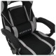Крісло геймерське VR Racer Textile Webster чорний/сірий AMF