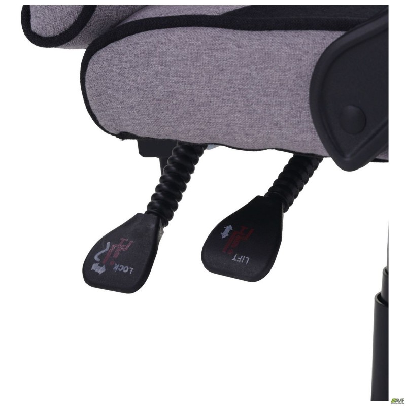 Крісло геймерське VR Racer Textile Webster Сірий/чорний AMF