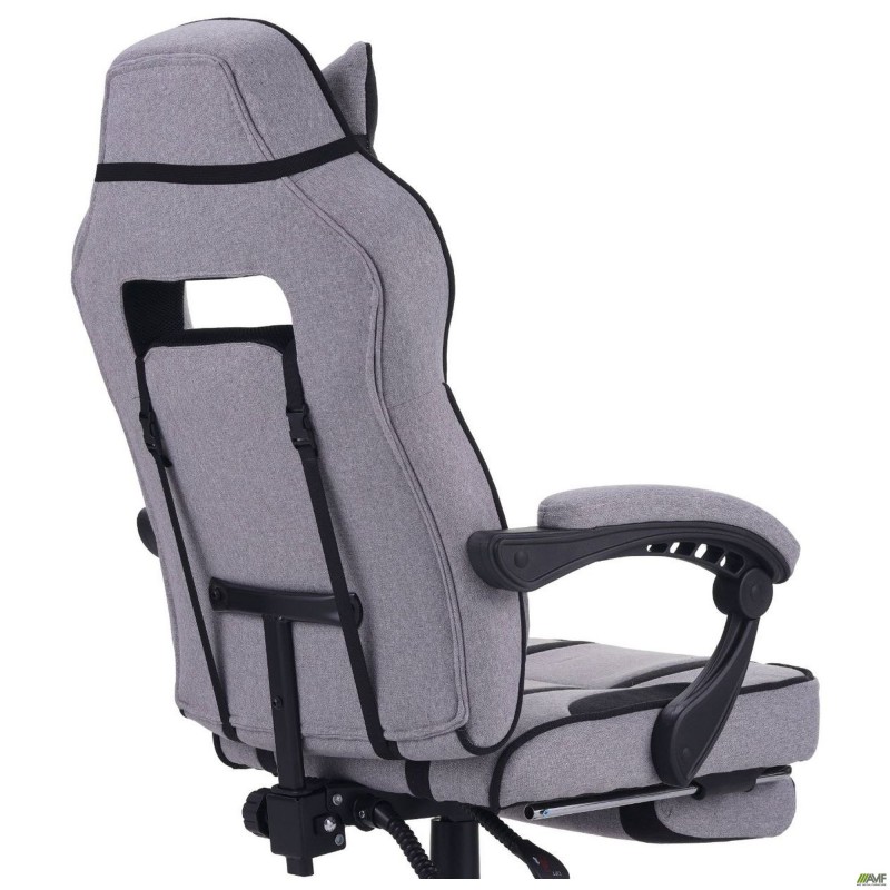 Крісло геймерське VR Racer Textile Webster Сірий/чорний AMF