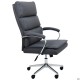 Крісло керівника Faraon шкірзам сірий AMF