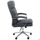 Крісло керівника Faraon шкірзам сірий AMF