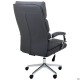 Крісло керівника Faraon шкірзам сірий AMF