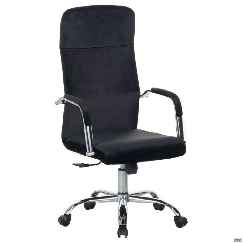 Крісло керівника Gaspar велюр чорний AMF