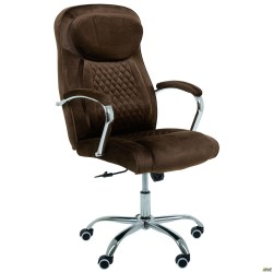 Крісло керівника Oliver velvet brown AMF