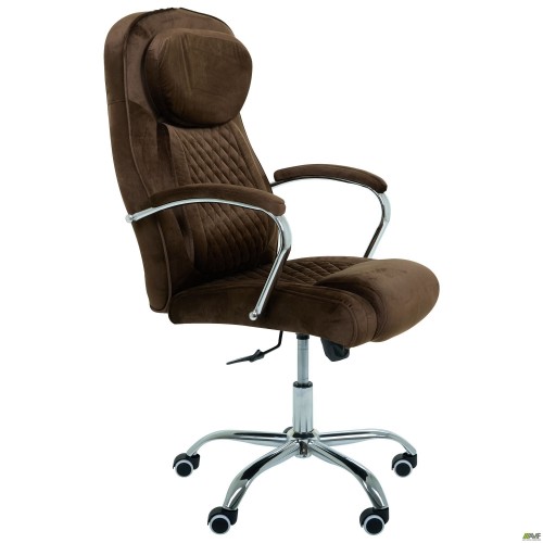 Крісло керівника Oliver velvet brown AMF