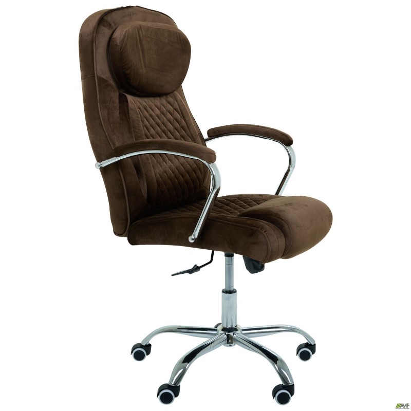 Крісло керівника Oliver velvet brown AMF