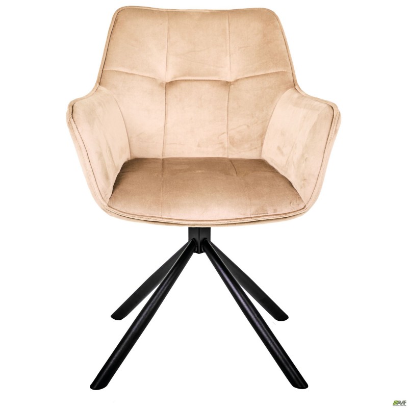 Крісло поворотне Jasmin вельвет капучіно AMF