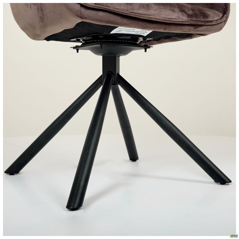 Крісло поворотне Jasmin вельвет шоколад AMF