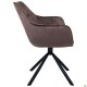 Крісло поворотне Jasmin вельвет шоколад AMF