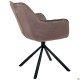 Крісло поворотне Jasmin вельвет шоколад AMF