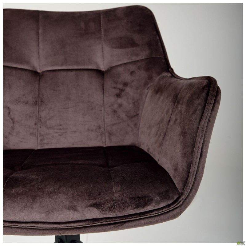 Крісло поворотне Jasmin вельвет шоколад AMF