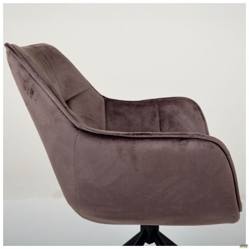 Крісло поворотне Jasmin вельвет шоколад AMF