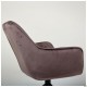 Крісло поворотне Jasmin вельвет шоколад AMF