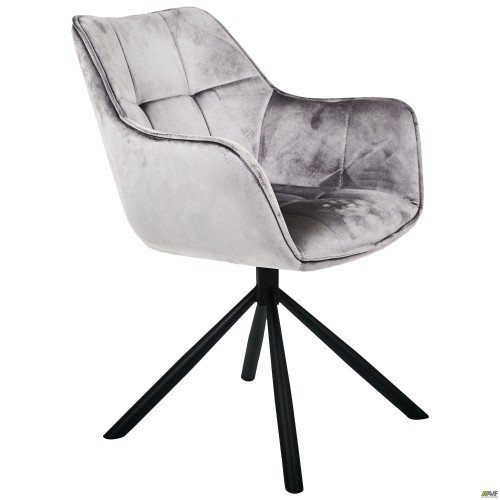Крісло поворотне Jasmin вельвет теплий сірий AMF