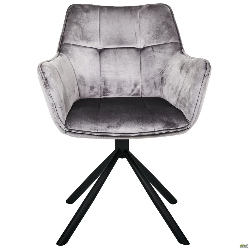 Крісло поворотне Jasmin вельвет теплий сірий AMF