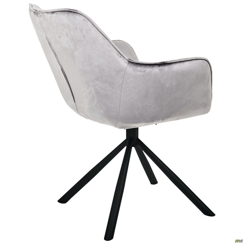 Крісло поворотне Jasmin вельвет теплий сірий AMF