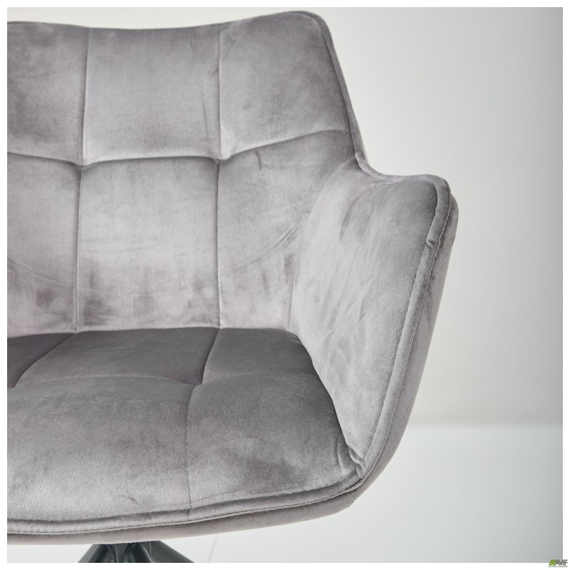 Крісло поворотне Jasmin вельвет теплий сірий AMF