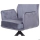 Крісло поворотне Leonor вельвет темно-сірий AMF
