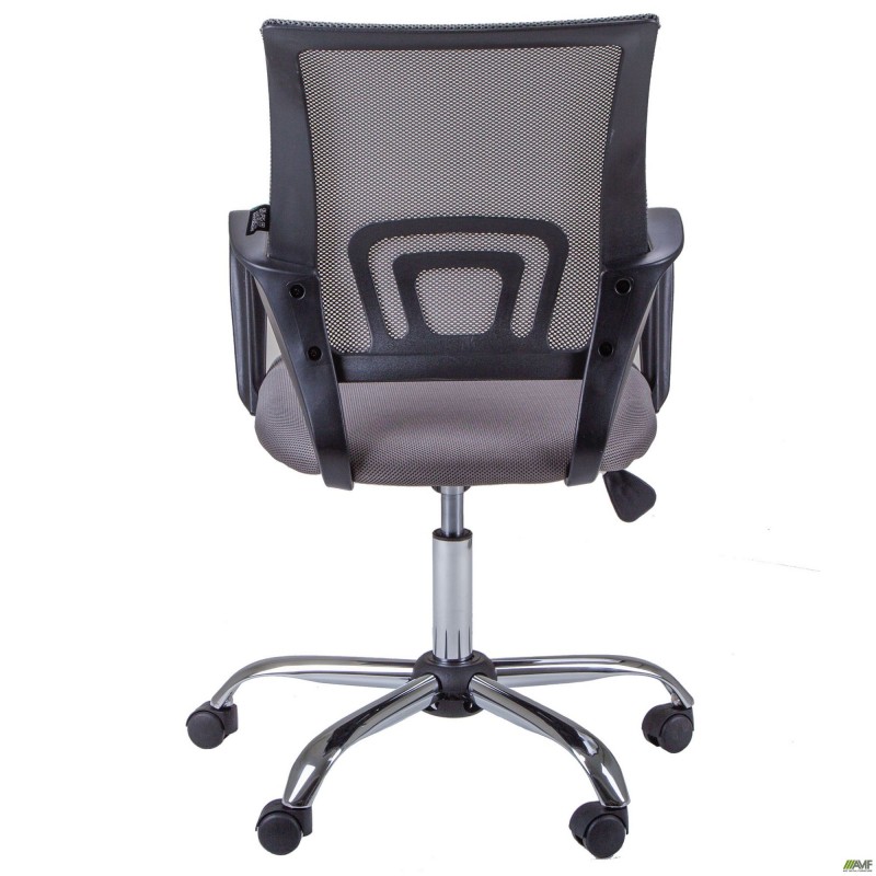 Крiсло Веб Хром Сiтка сiра AMF