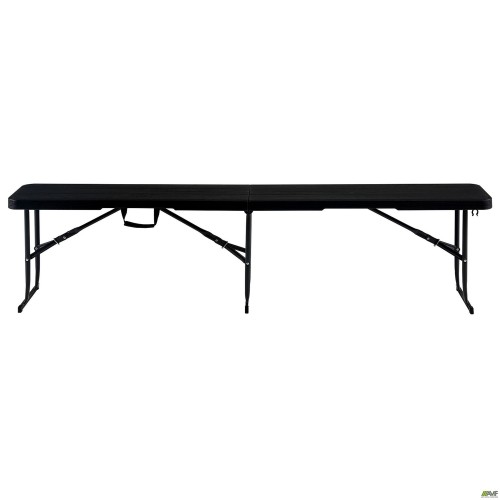 Лавка складана Jilly пластик під дерево чорний AMF