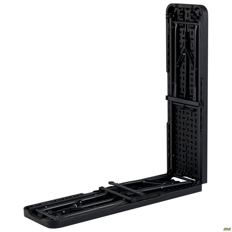 Лавка складана Jilly пластик під дерево чорний AMF