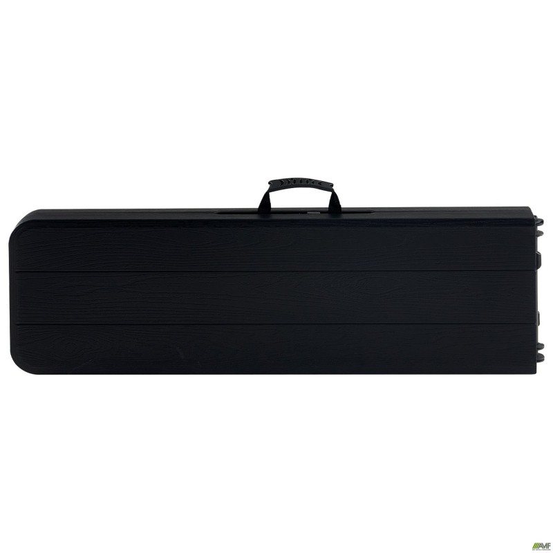 Лавка складана Jilly пластик під дерево чорний AMF