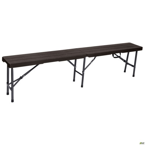 Лавка складана Джилі пластик Rattan Brown AMF