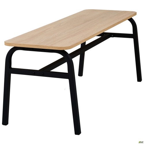 Лавка Спектр 1200 чорний/Дуб Сонома AMF