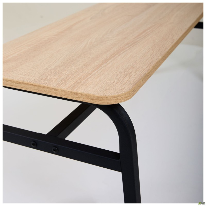 Лавка Спектр 1200 чорний/Дуб Сонома AMF