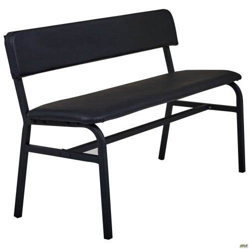 Лавка Спектр зі спинкою 1200 білий беж/Антрацит AMF