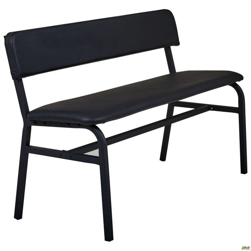 Лавка Спектр зі спинкою 1200 білий беж/Антрацит AMF