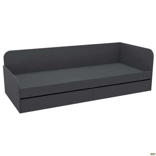 Ліжко односпальне City дві шухляди під матрац 1900х800 Антрацит AMF