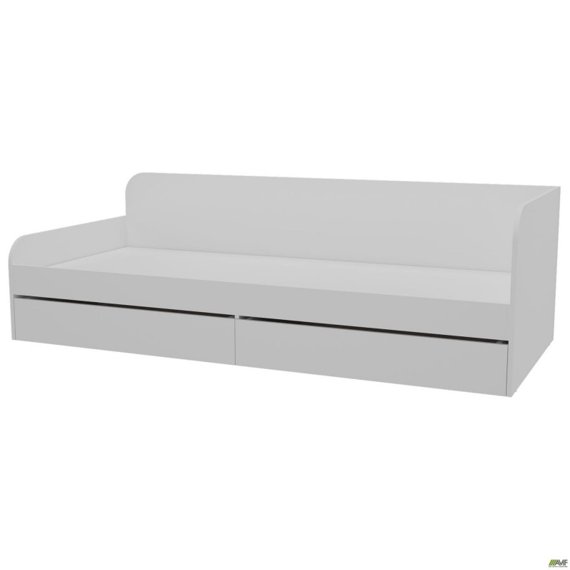 Ліжко односпальне City дві шухляди під матрац 1900х800 Білий AMF