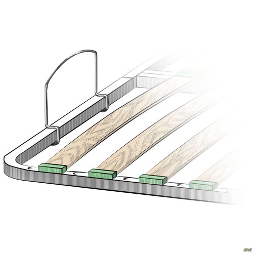 Обмежувач матраца хром AMF