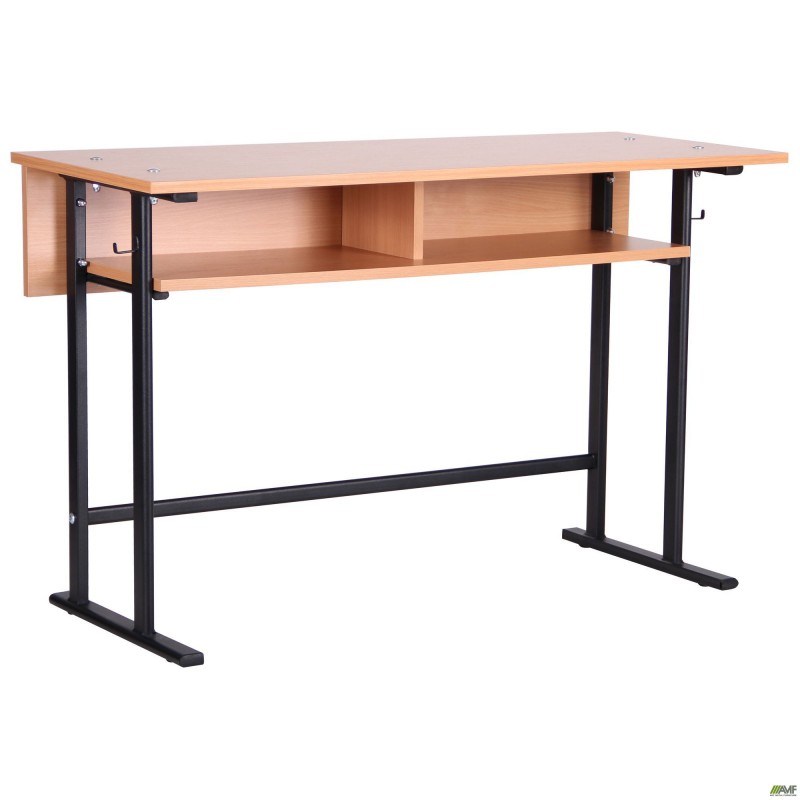 Парта 2-х м. Учнівська з полицею 6 р.г. (1200х500х750мм) бук AMF