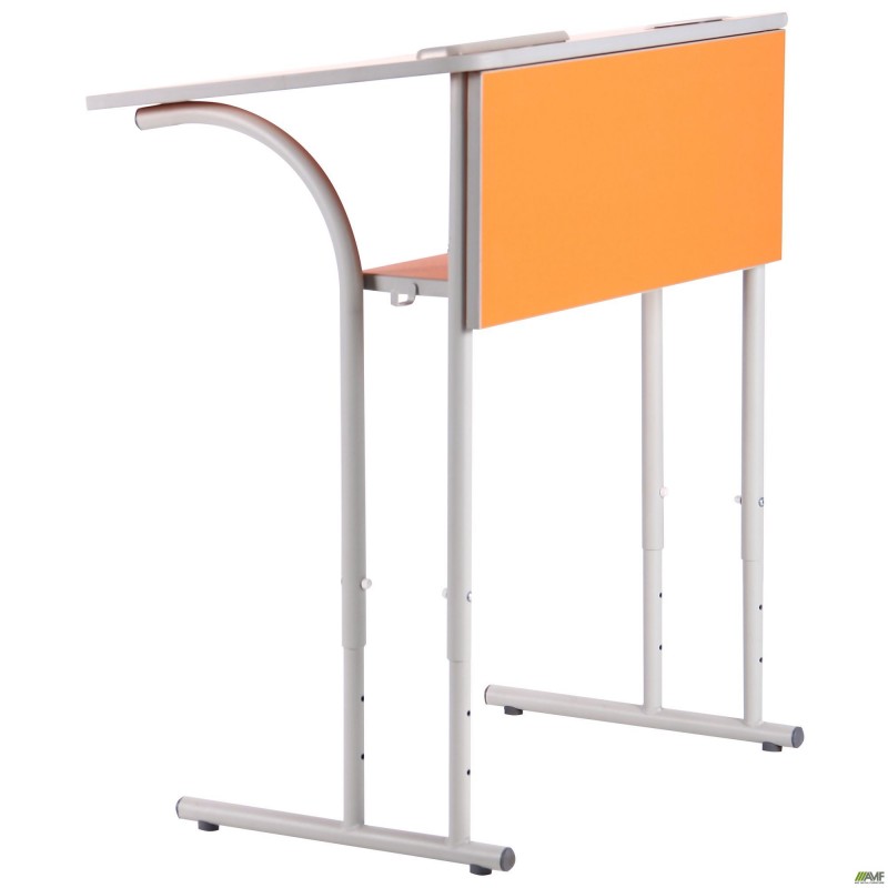 Парта шкільна одномісна регульована 3-6 ростова група, L,стiльниця бук AMF